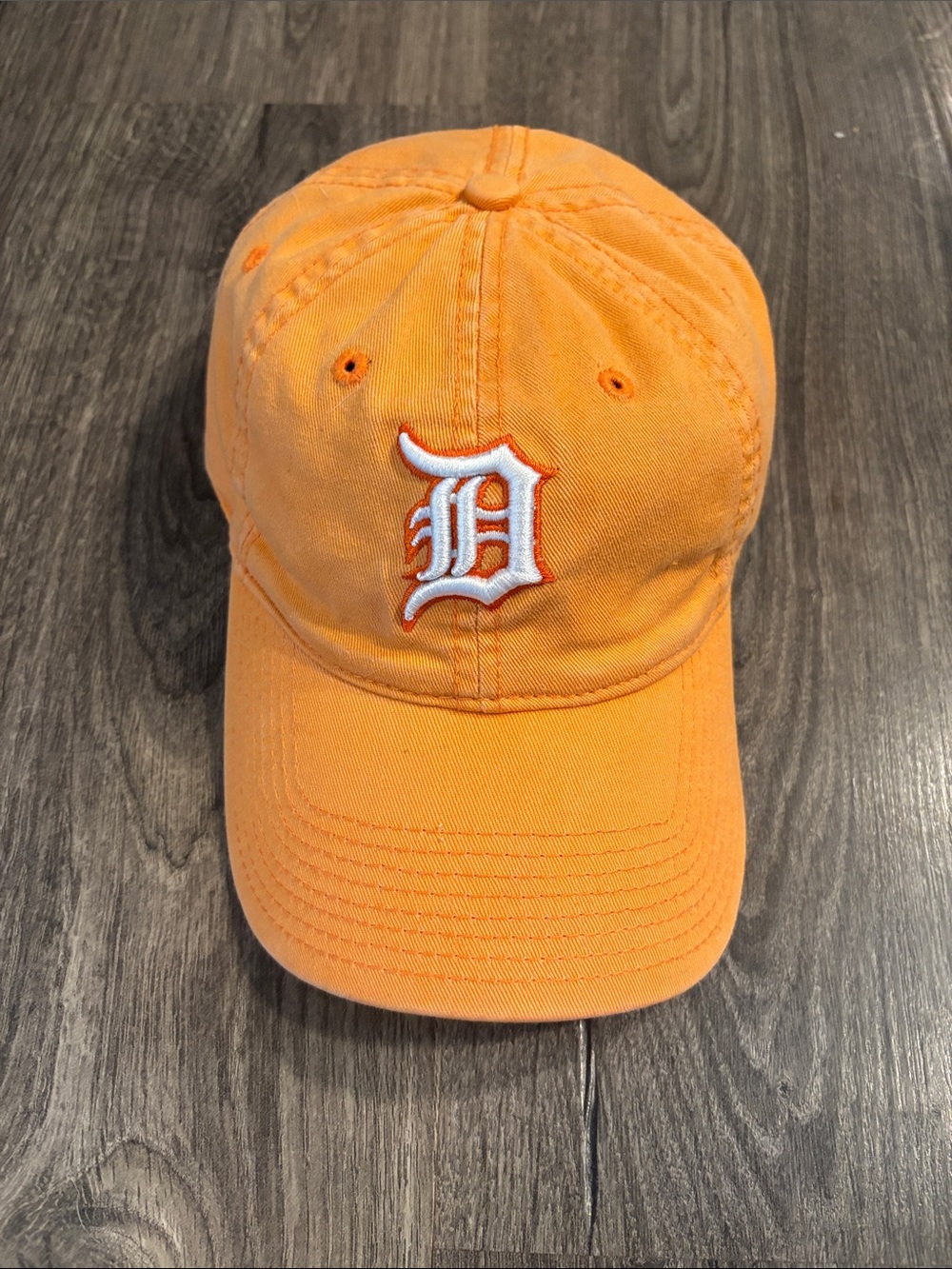 Detroit Tigers , New Era. Orange Womens Baseball Cap with Embroidered 'D' Logo